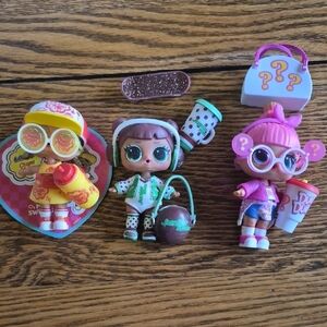 L.O.L. Surprise! Kids Fashion Doll Set - Pink, Yellow & Teal Collectible Trio